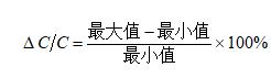 高介电常数型与半导体型的容量变化率计算公式如下：